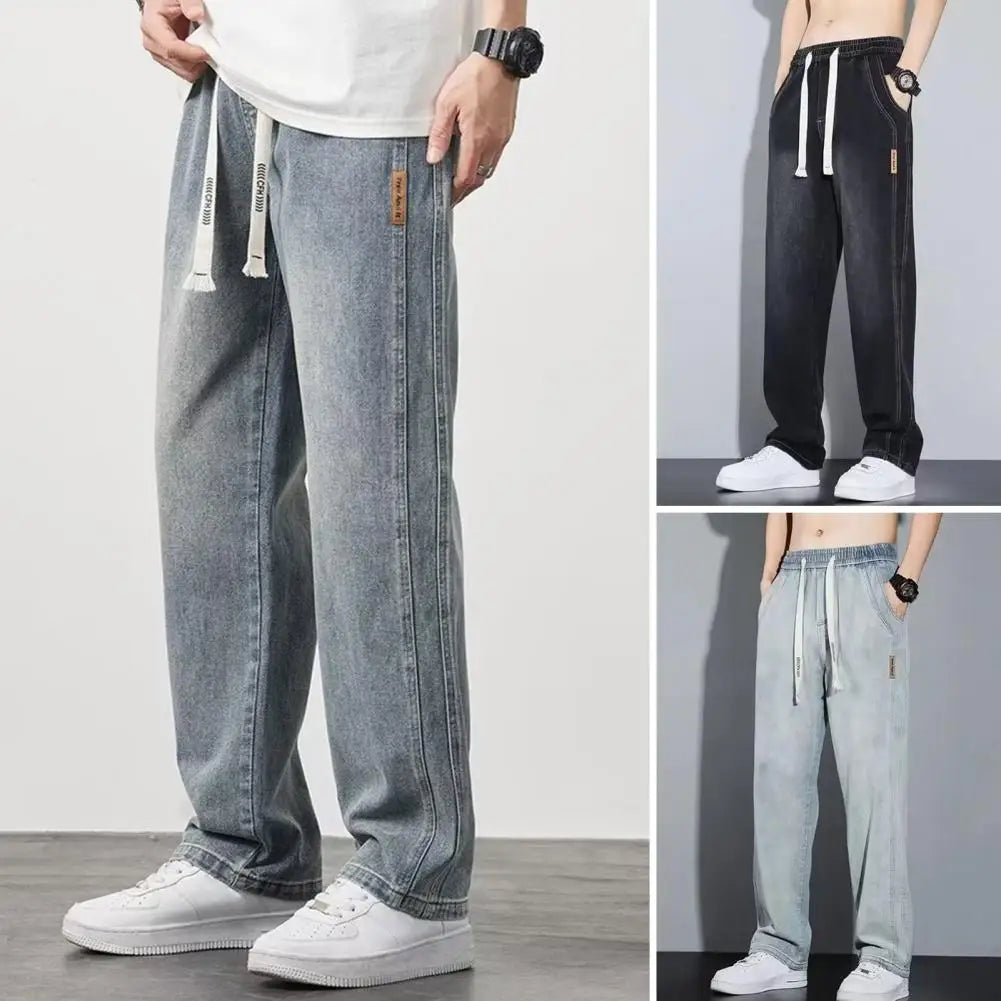 Jean Droit Masculin en Coton Premium