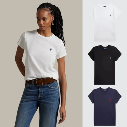 3 PACK - T-SHIRTS EN COTON COUPE SLIM FEMME