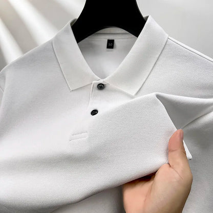 Polo homme à manches longues en coton premium – Élégance discrète et confort supérieur